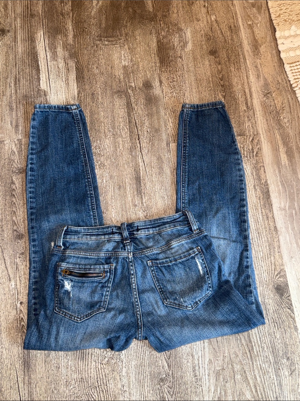 eunina Dark Blue Skinny Jeans